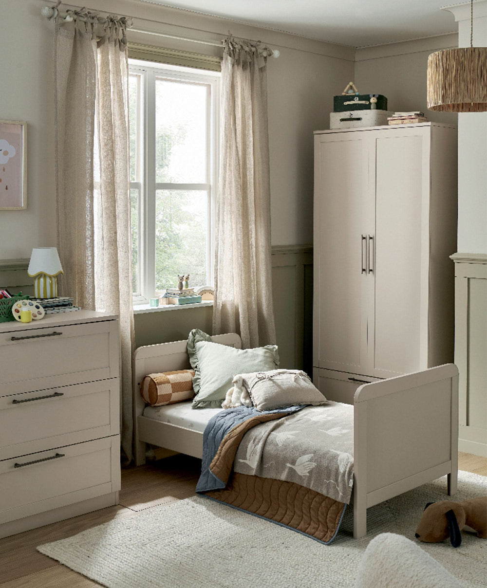 Mamas &amp; Papas Furniture Sets Walton 3 Piece Range with Dresser Changer &amp; Wardrobe - Cashmere
