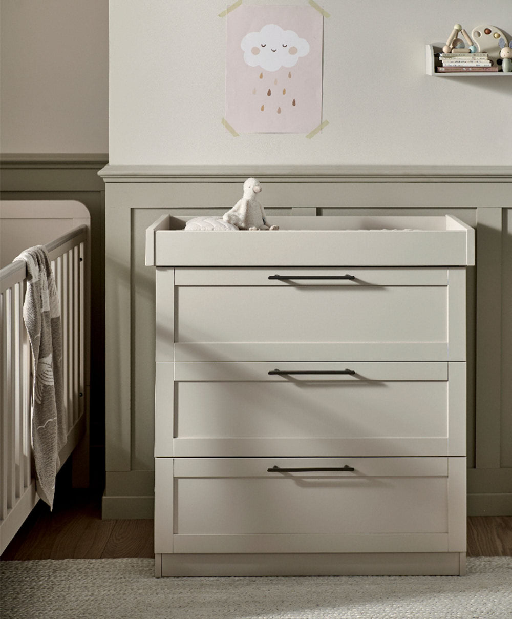 Mamas &amp; Papas Furniture Sets Walton 3 Piece Range with Dresser Changer &amp; Wardrobe - Cashmere