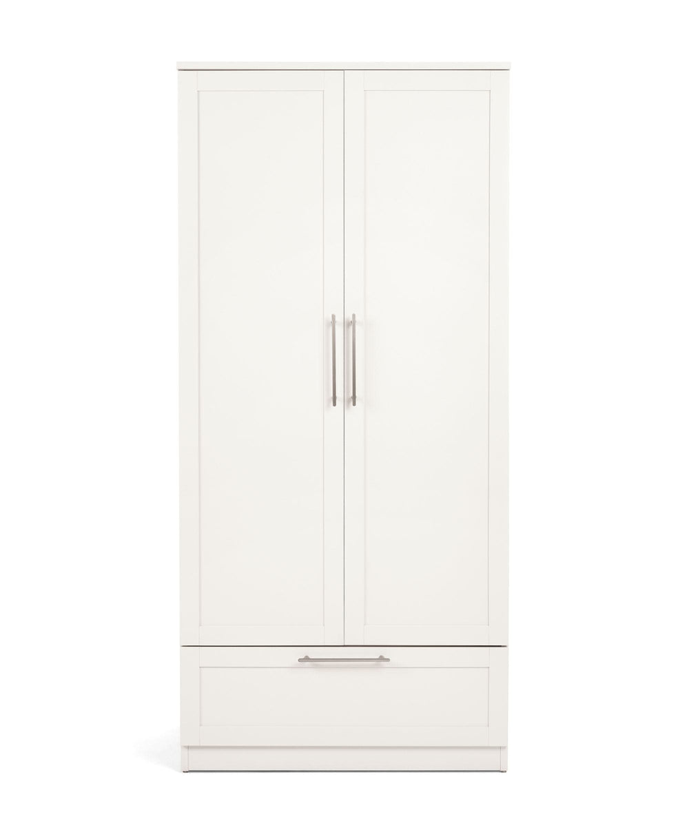 Mamas &amp; Papas Furniture Sets Walton 3 Piece Range with Dresser Changer &amp; Wardrobe - White