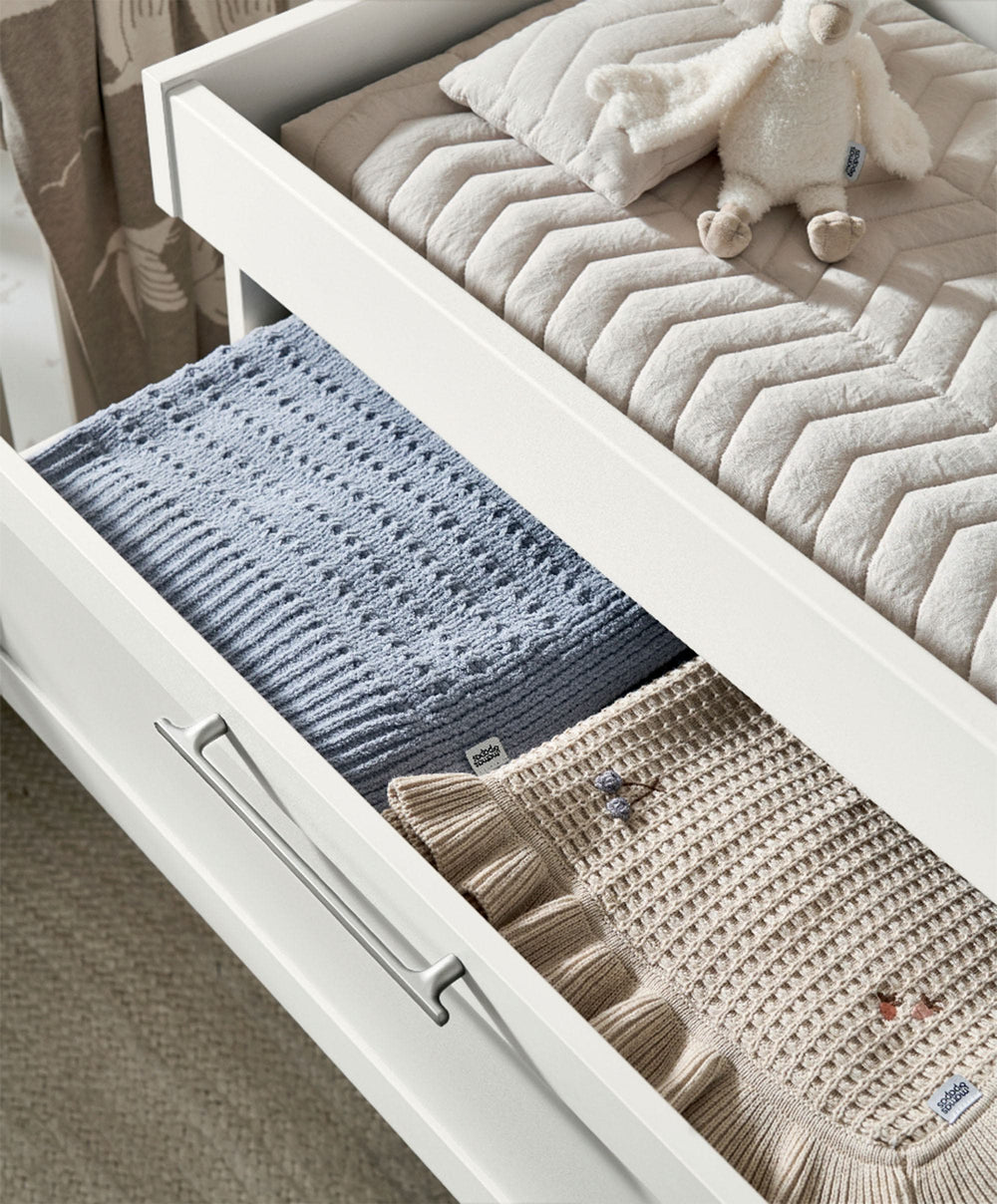 Mamas &amp; Papas Furniture Sets Walton 3 Piece Range with Dresser Changer &amp; Wardrobe - White