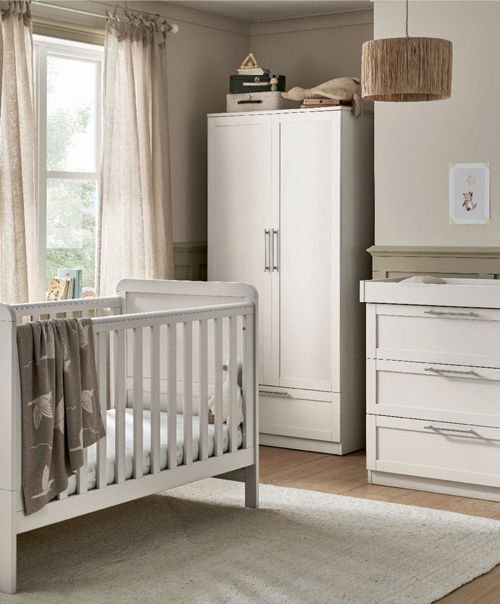 Mamas &amp; Papas Furniture Sets Walton 3 Piece Range with Dresser Changer &amp; Wardrobe - White