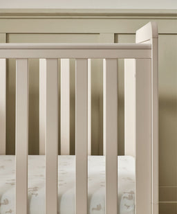 Mamas & Papas Furniture Sets Walton Cotbed with Luxury Hybrid Twin Cotbed Mattress - Cashmere