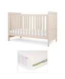 Mamas & Papas Furniture Sets Walton Cotbed with Premium Pocket Spring Mattress - Cashmere