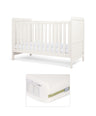 Mamas & Papas Furniture Sets Walton Cotbed with Premium Pocket Spring Mattress - White