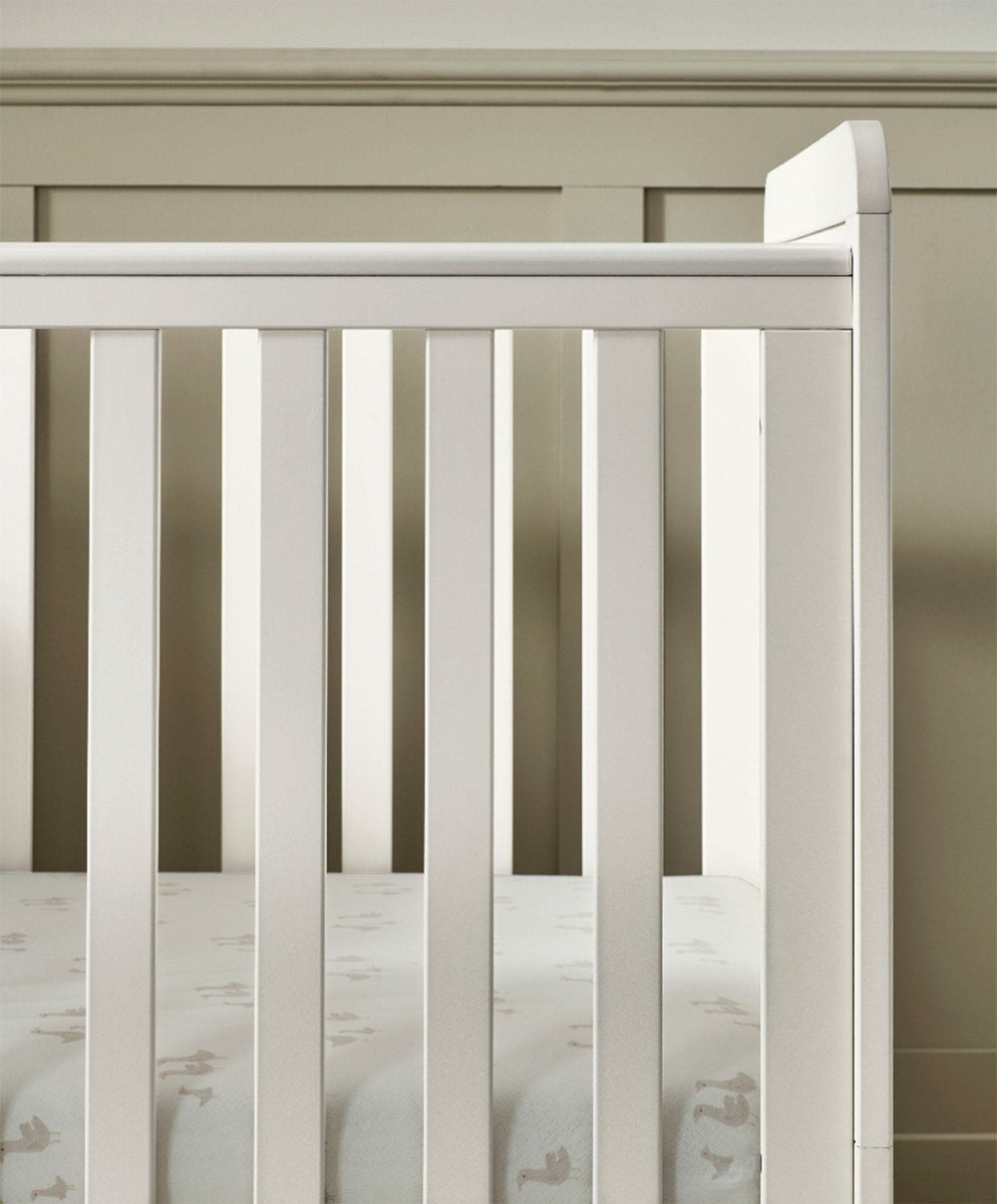 Mamas &amp; Papas Furniture Sets Walton Cotbed with Premium Pocket Spring Mattress - White