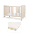 Mamas & Papas Furniture Sets Walton Cotbed with Signature Airflow Pocket Spring Mattress - Cashmere