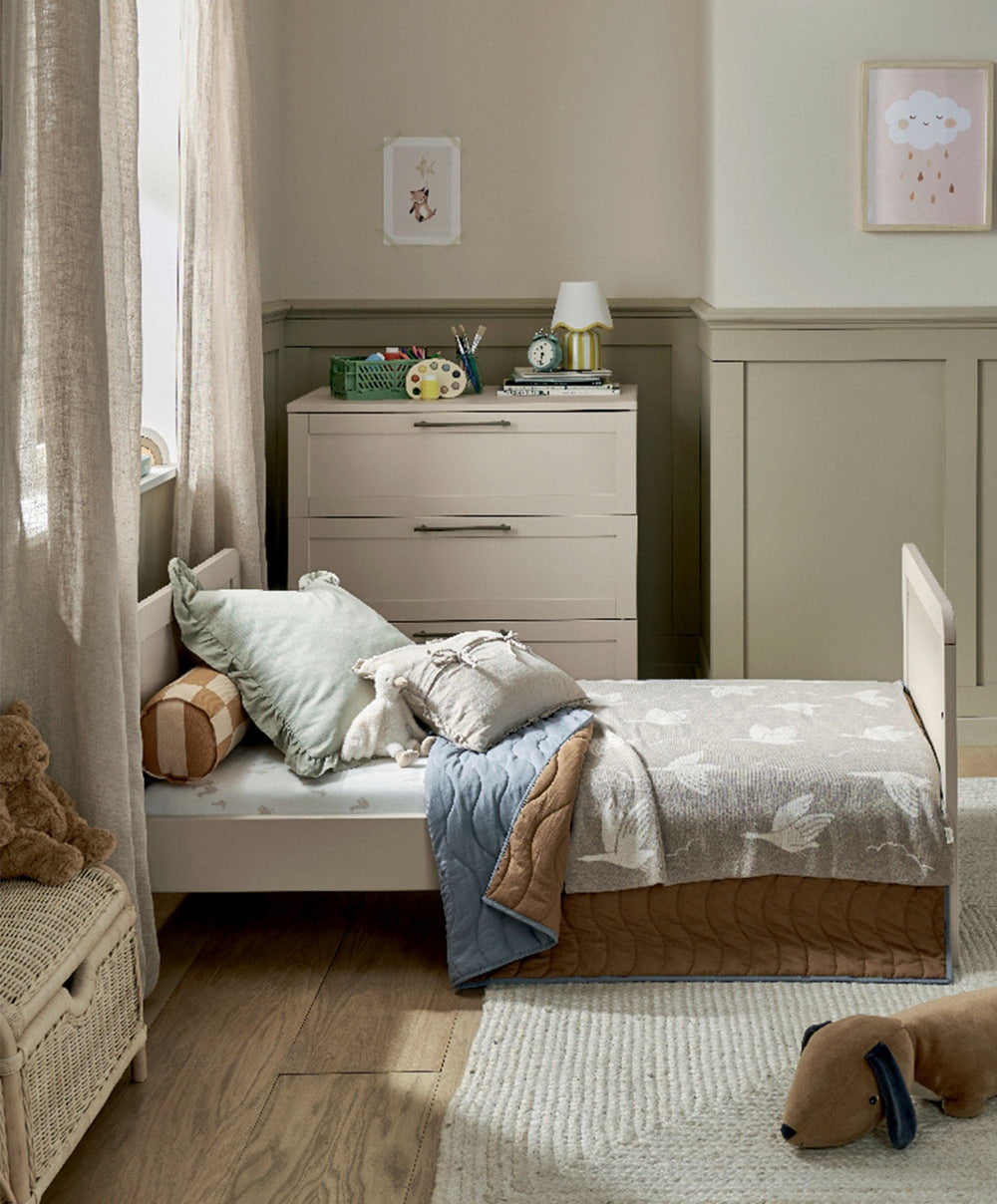 Mamas &amp; Papas Furniture Sets Walton Cotbed with Signature Airflow Pocket Spring Mattress - Cashmere