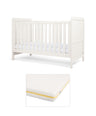 Mamas & Papas Furniture Sets Walton Cotbed with Signature Airflow Pocket Spring Mattress - White
