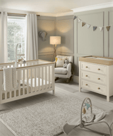 Mamas & Papas Furniture Sets Wedmore 2 Piece Cotbed Set with Dresser Changer - Pebble