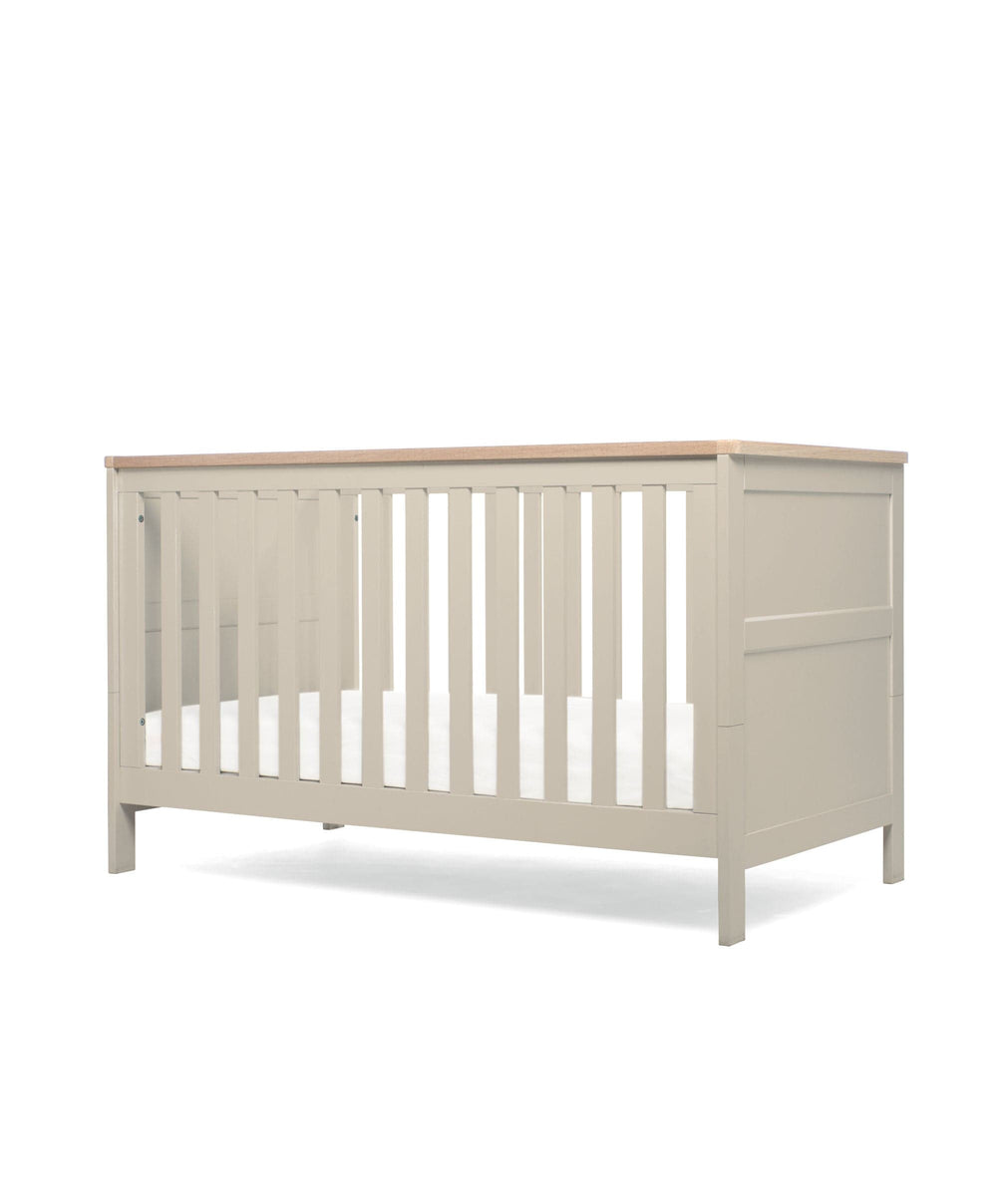 Mamas &amp; Papas Furniture Sets Wedmore 2 Piece Cotbed Set with Dresser Changer - Pebble Grey