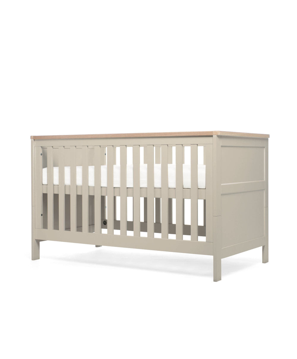 Mamas &amp; Papas Furniture Sets Wedmore 2 Piece Cotbed Set with Dresser Changer - Pebble Grey
