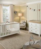 Mamas & Papas Furniture Sets Wedmore 2 Piece Cotbed Set with Nursery Dresser Changer - White/Natural