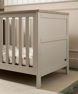 Mamas & Papas Furniture Sets Wedmore 3 Piece Cotbed Range with Dresser Changer & Wardrobe - Cashmere/Oak