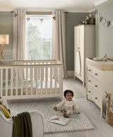 Mamas & Papas Furniture Sets Wedmore 3 Piece Cotbed Set with Dresser Changer & Wardrobe - Pebble