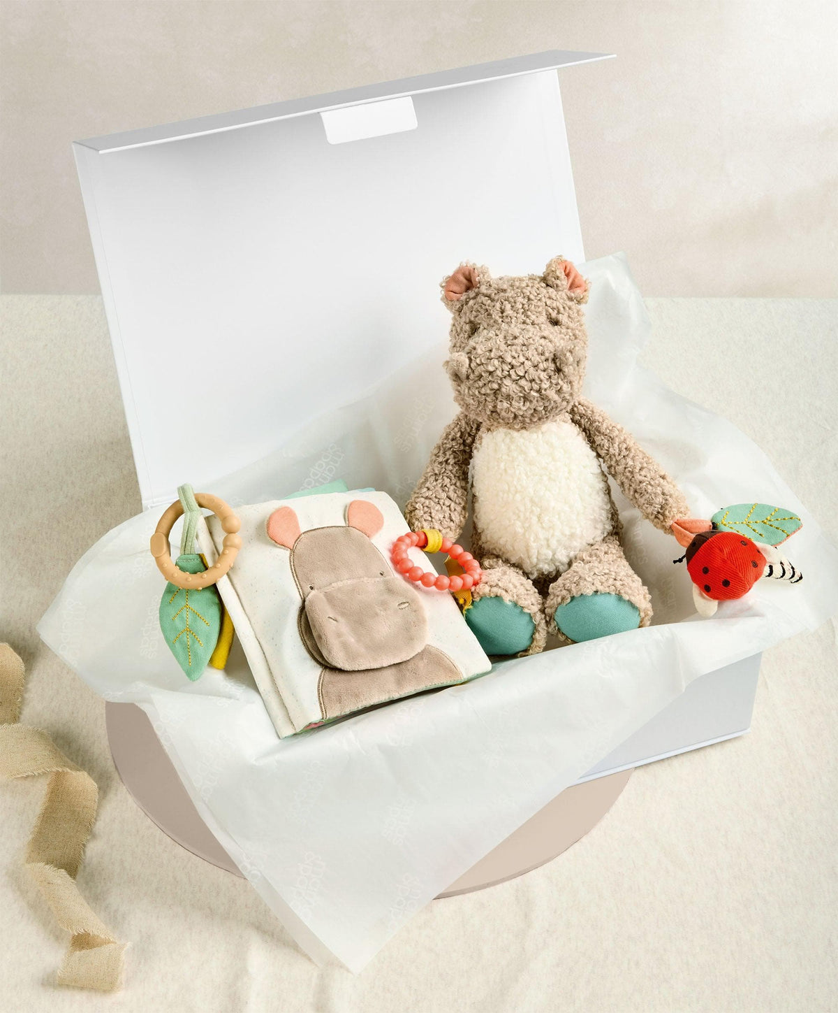 Mamas & Papas Gift Boxes Babyplay - Hippo & Book Gift Box
