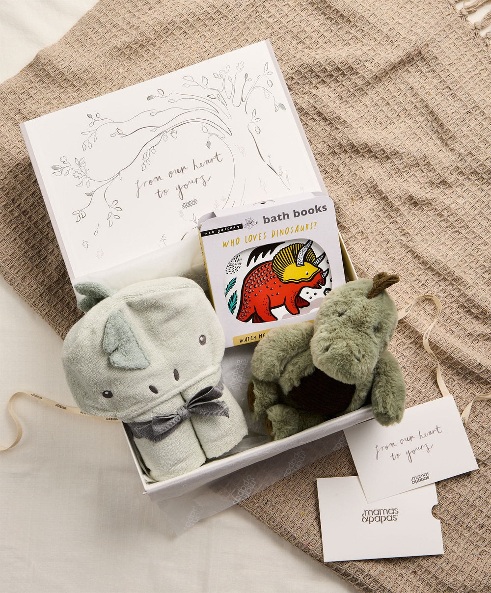 Mamas &amp; Papas Gift Boxes Dinosaur Bathtime Gift Box