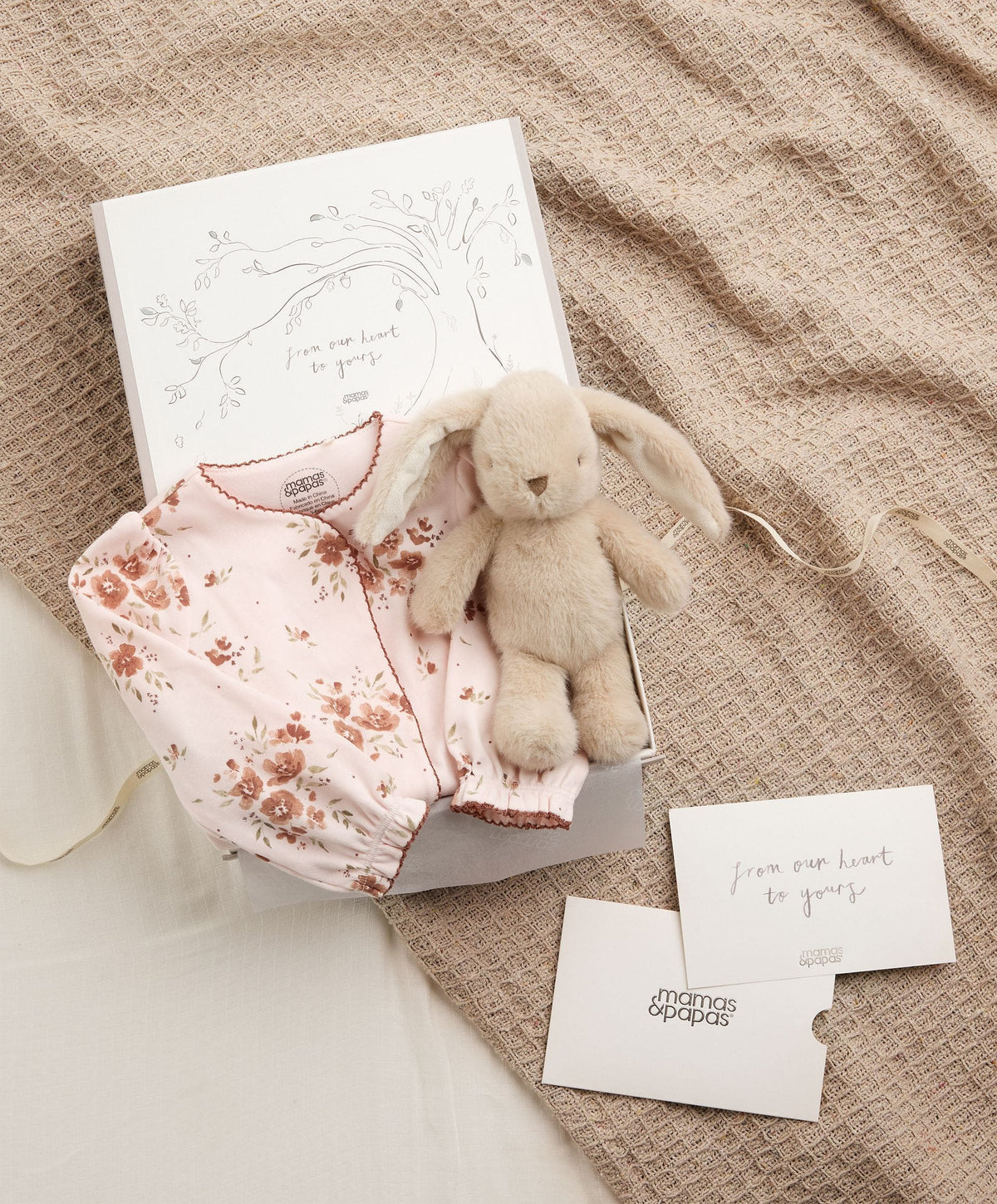 Mamas & Papas Gift Boxes Girls Floral & Small Bunny Toy Gift Box (0-3 M)