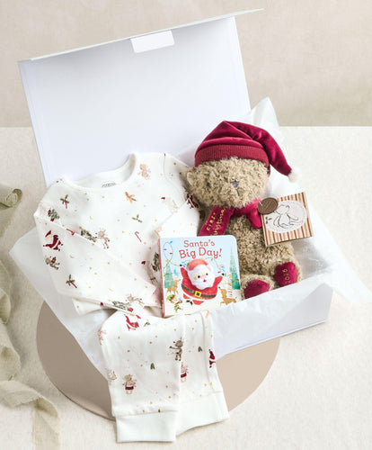 Mamas & Papas Gift Boxes Night Before Christmas Pyjamas & Teddy Bear Gift Box
