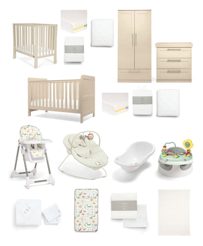 Mamas & Papas Hampden At Home Baby Bundle With Petite Cot - Cashmere