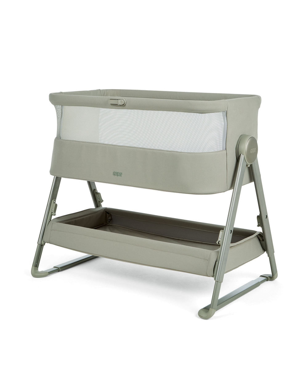 Mamas &amp; Papas Harwell Nursery Bundle with Lua 2 Bedside Crib (6 Piece) - Thyme/Cashmere