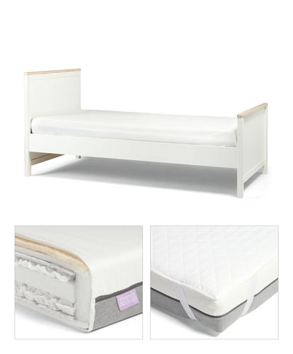 Mamas & Papas Harwell Single Bed with Luxury Single Mattress & Protector Bundle