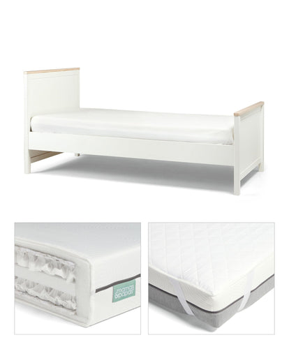 Mamas & Papas Harwell Single Bed with Premium Single Mattress & Protector Bundle