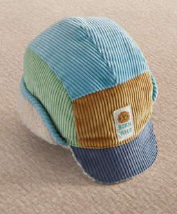 Mamas & Papas Hats & Booties Patchwork Corduroy Trapper Hat
