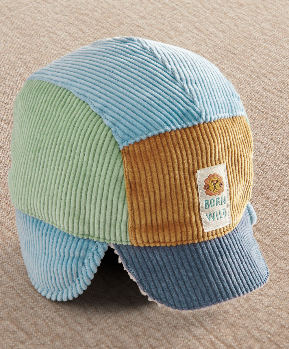 Mamas &amp; Papas Hats &amp; Booties Patchwork Corduroy Trapper Hat