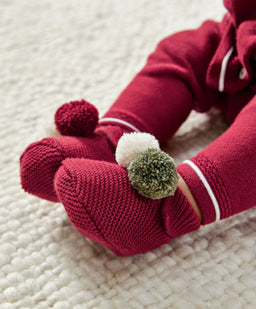 Mamas & Papas Hats & Booties Red Knitted Santa Hat