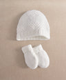 Mamas & Papas Hats & Booties White Knitted Hats & Mitts