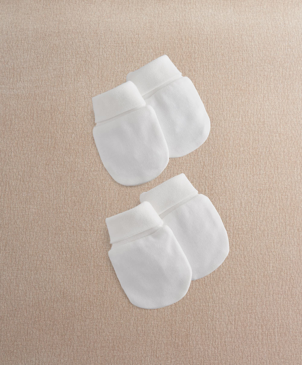 Mamas &amp; Papas Hats &amp; Mitts Blank Scratch Mitts (Pack of 2)