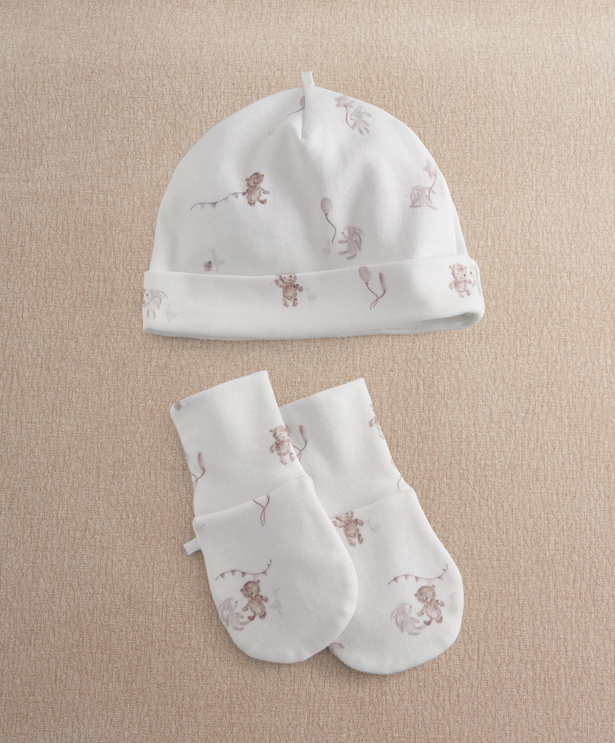 Mamas & Papas Hats & Mitts Celebration Print Hat & Mitts