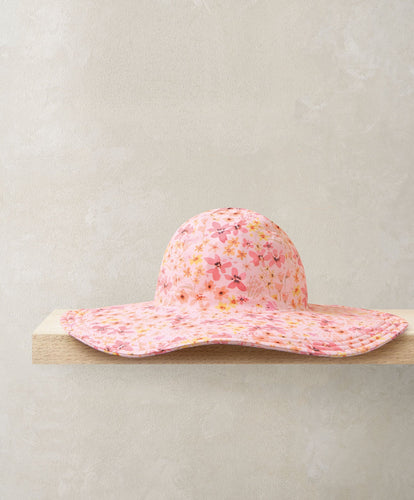 Mamas & Papas Hats & Mitts Floral Floppy Sunhat