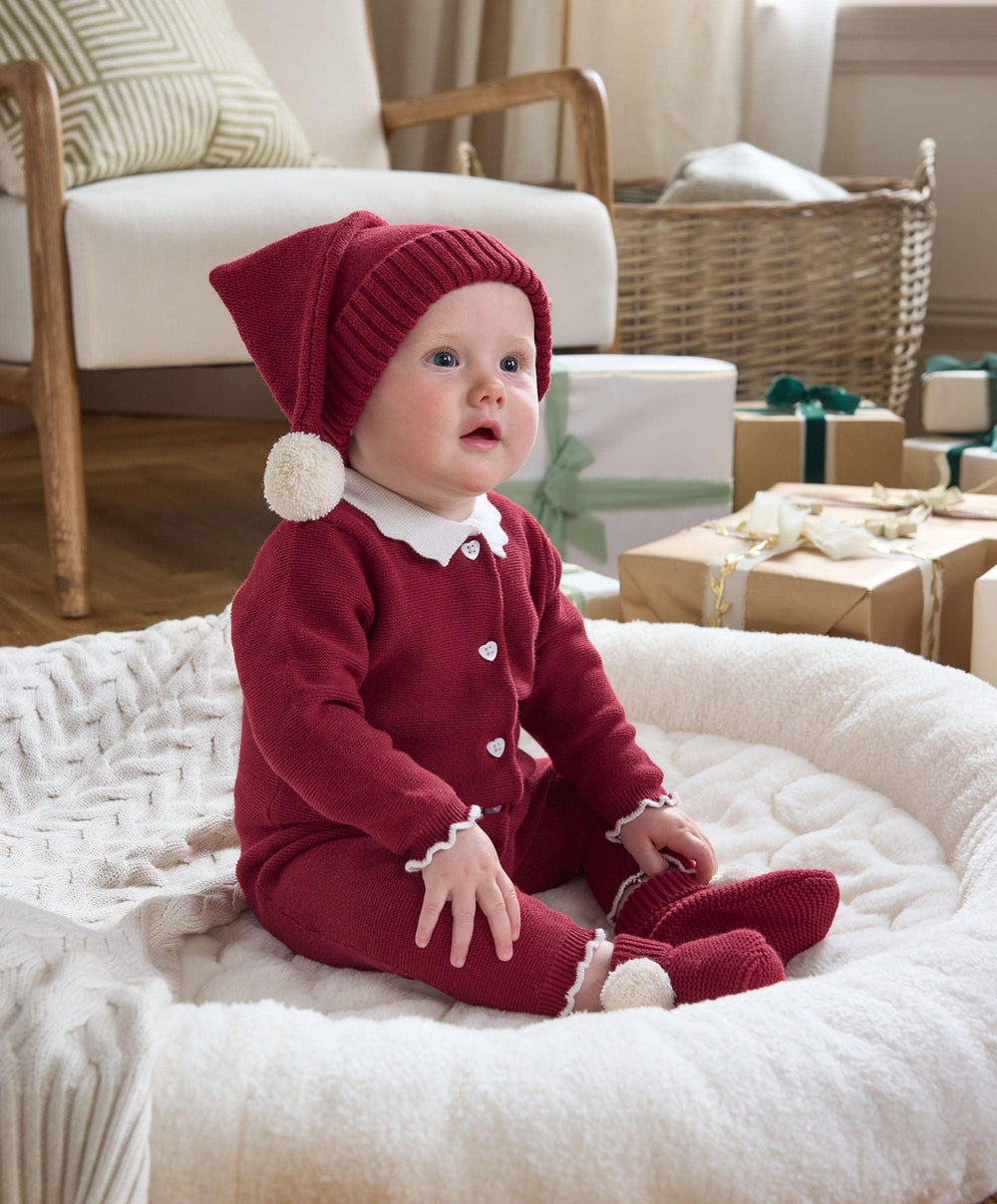 Mamas &amp; Papas Hats &amp; Mitts Knitted Hat - Red