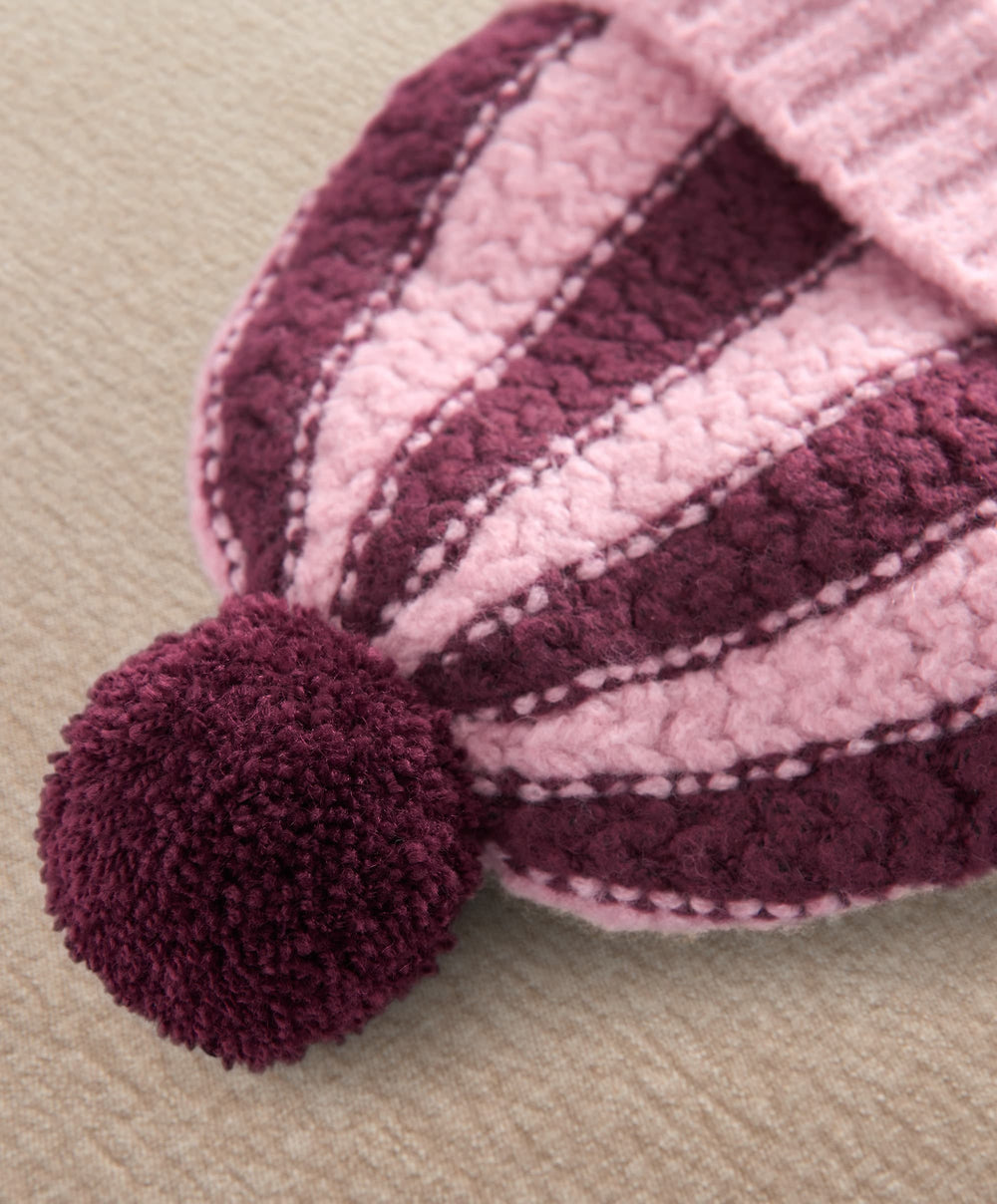 Mamas &amp; Papas Hats &amp; Mitts Knitted Pom Pom Hat - Stripe
