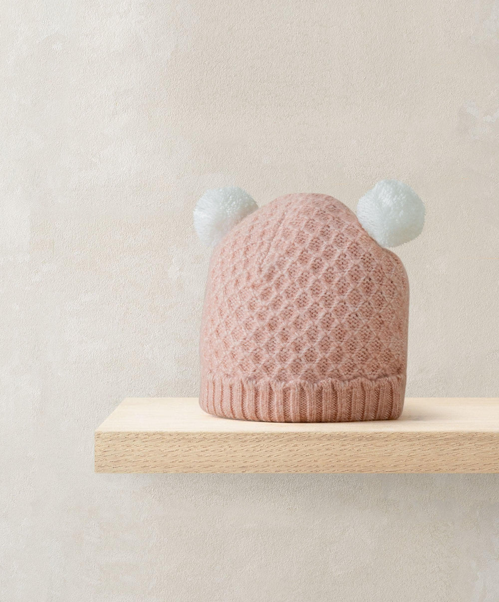 Mamas &amp; Papas Hats &amp; Mitts Pink Pom Pom Hat