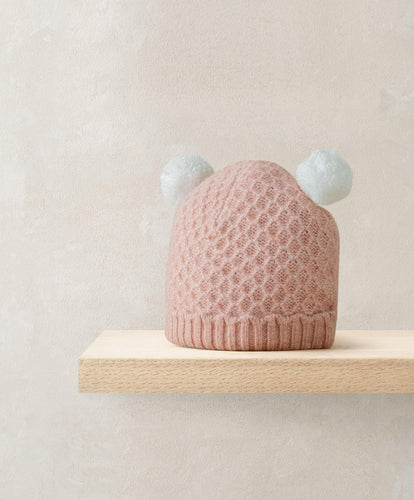 Mamas & Papas Hats & Mitts Pink Pom Pom Hat