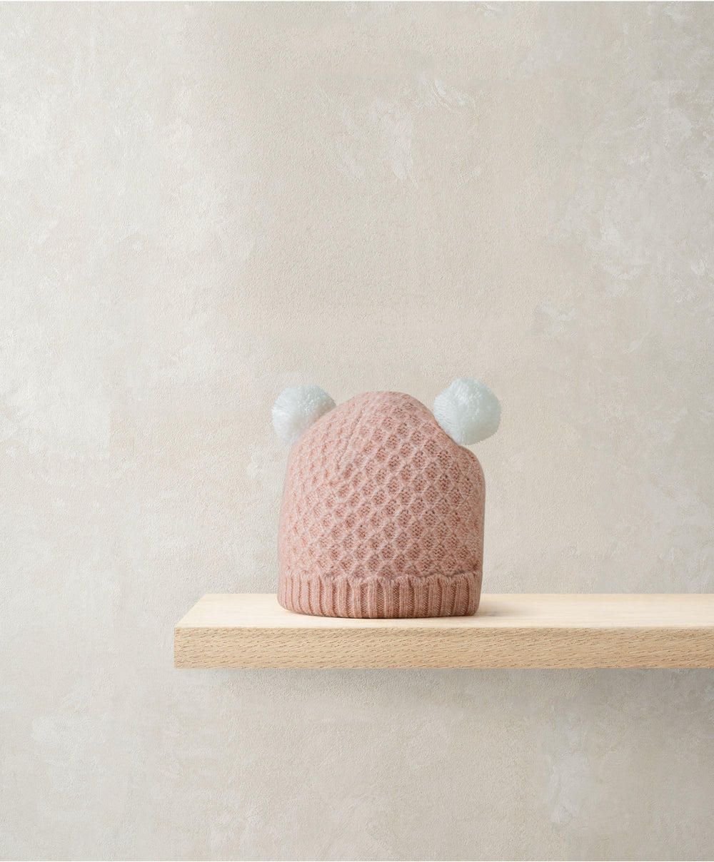 Mamas &amp; Papas Hats &amp; Mitts Pink Pom Pom Hat