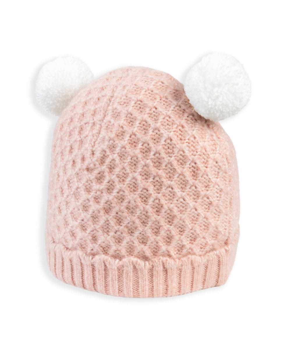 Mamas &amp; Papas Hats &amp; Mitts Pink Pom Pom Hat