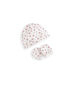 Mamas & Papas Hats & Mitts Premature - 4lbs Rose Premature Hat & Mittens