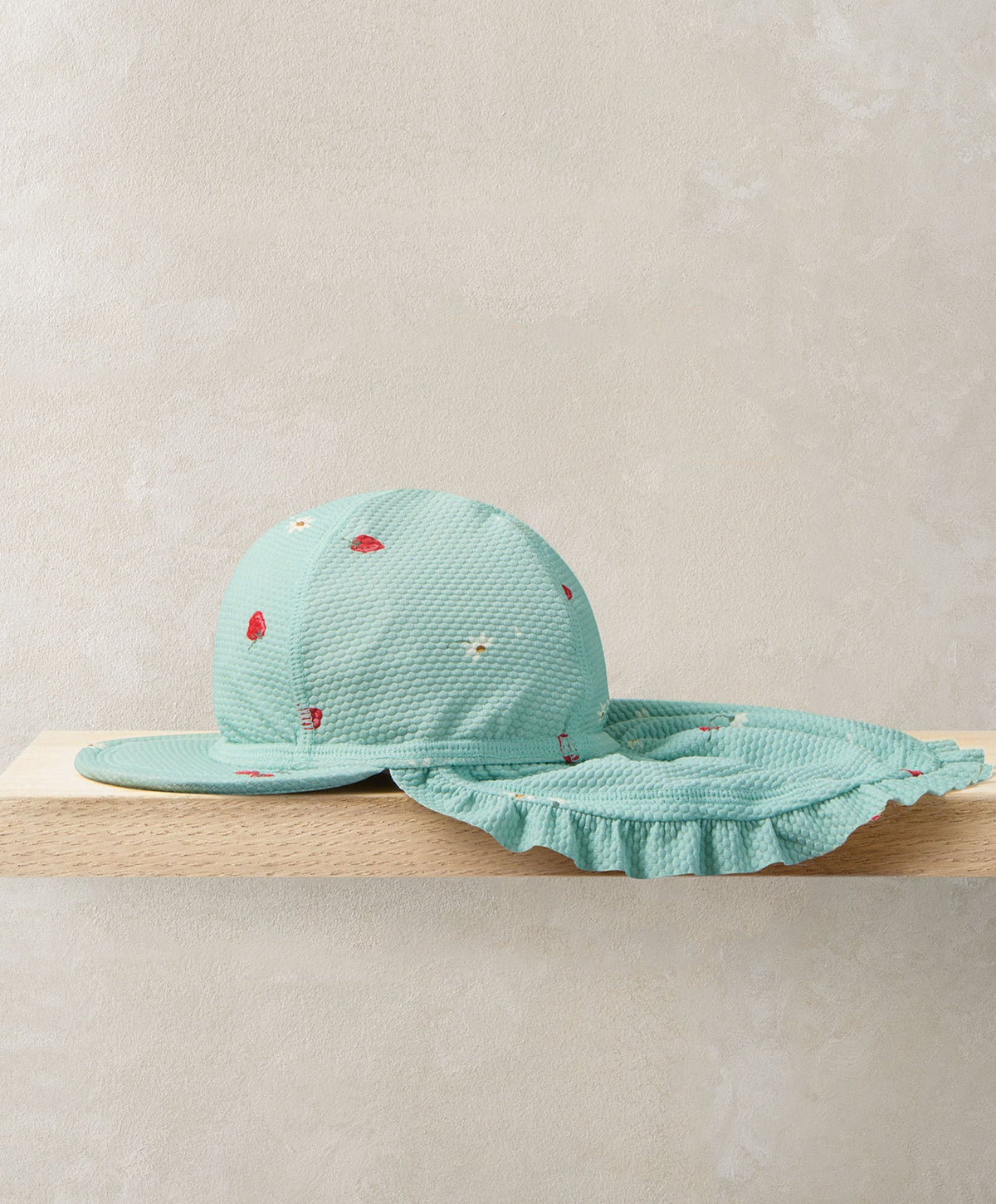 Mamas & Papas Hats & Mitts Strawberry Peaked Sunhat