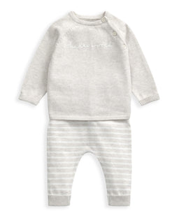Mamas & Papas Hello World Knit Set (2 Piece) - White