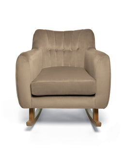Mamas & Papas Hilson Nursing Chair & Footstool Set - Mocha Velvet