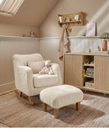 Mamas & Papas Hilston Nursing Chair & Footstool Set - Snow Teddy