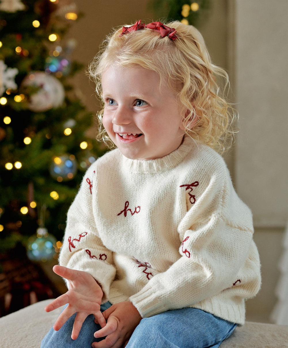Mamas &amp; Papas Ho Ho Ho Detail Knit Jumper
