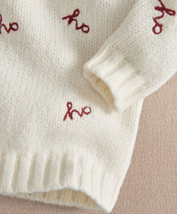 Mamas & Papas Ho Ho Ho Detail Knit Jumper