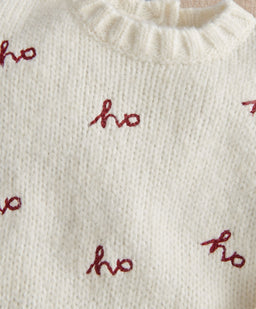 Mamas & Papas Ho Ho Ho Detail Knit Jumper