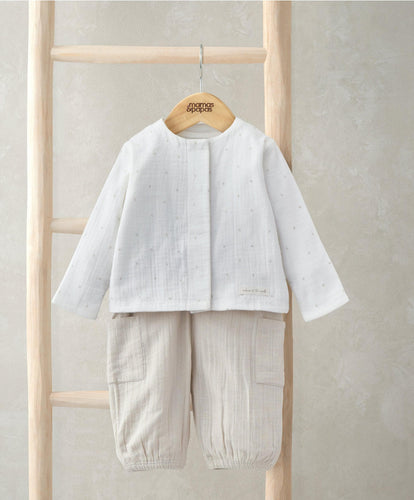 Mamas & Papas Jacket, Bodysuit, and Trousers Set (3 Pieces)