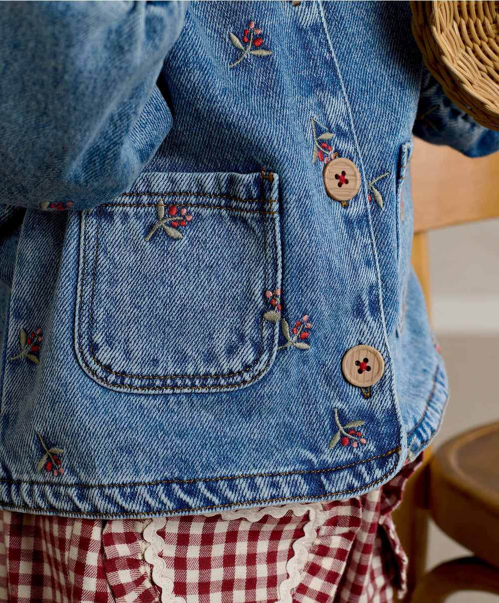 Mamas &amp; Papas Jackets &amp; Coats Berry Denim Jacket