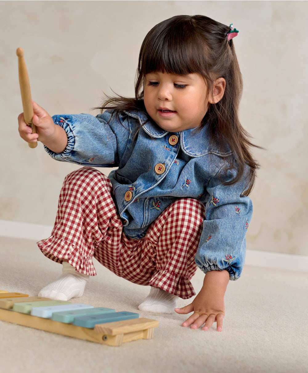 Mamas &amp; Papas Jackets &amp; Coats Berry Denim Jacket